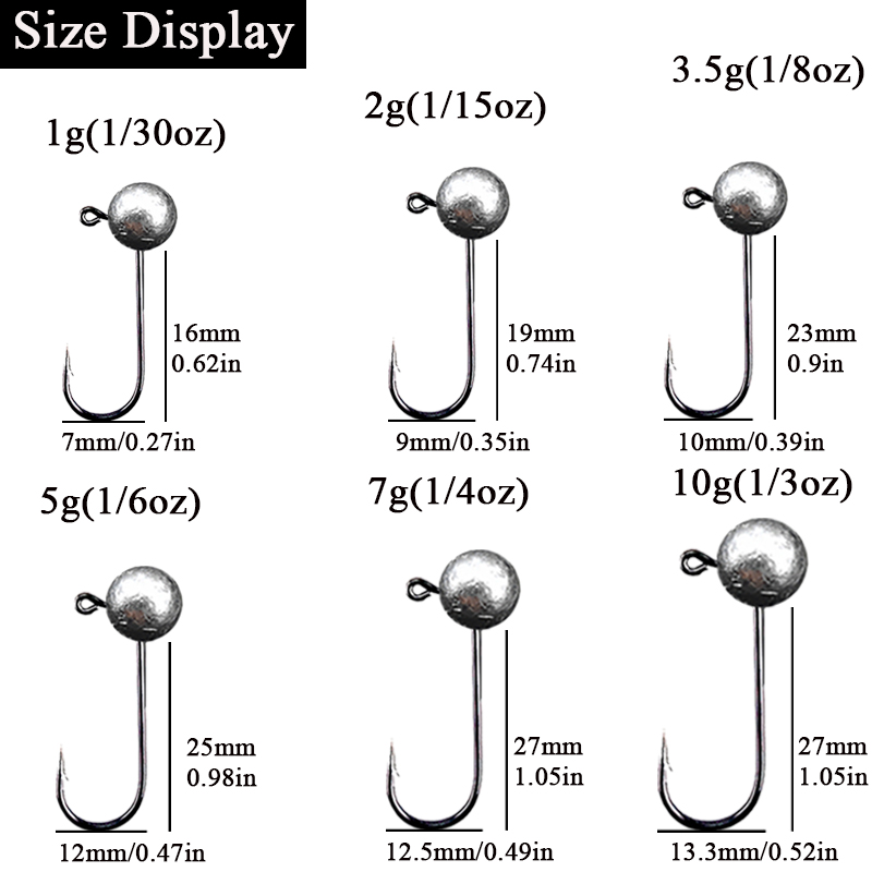 10pcs/lot Jig Head Fishing Hoo - Fishing Hook Barbless 리뷰 및 가격