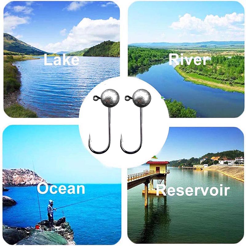 10pcs/lot Jig Head Fishing Hoo - Fishing Hook Barbless 리뷰 및 가격