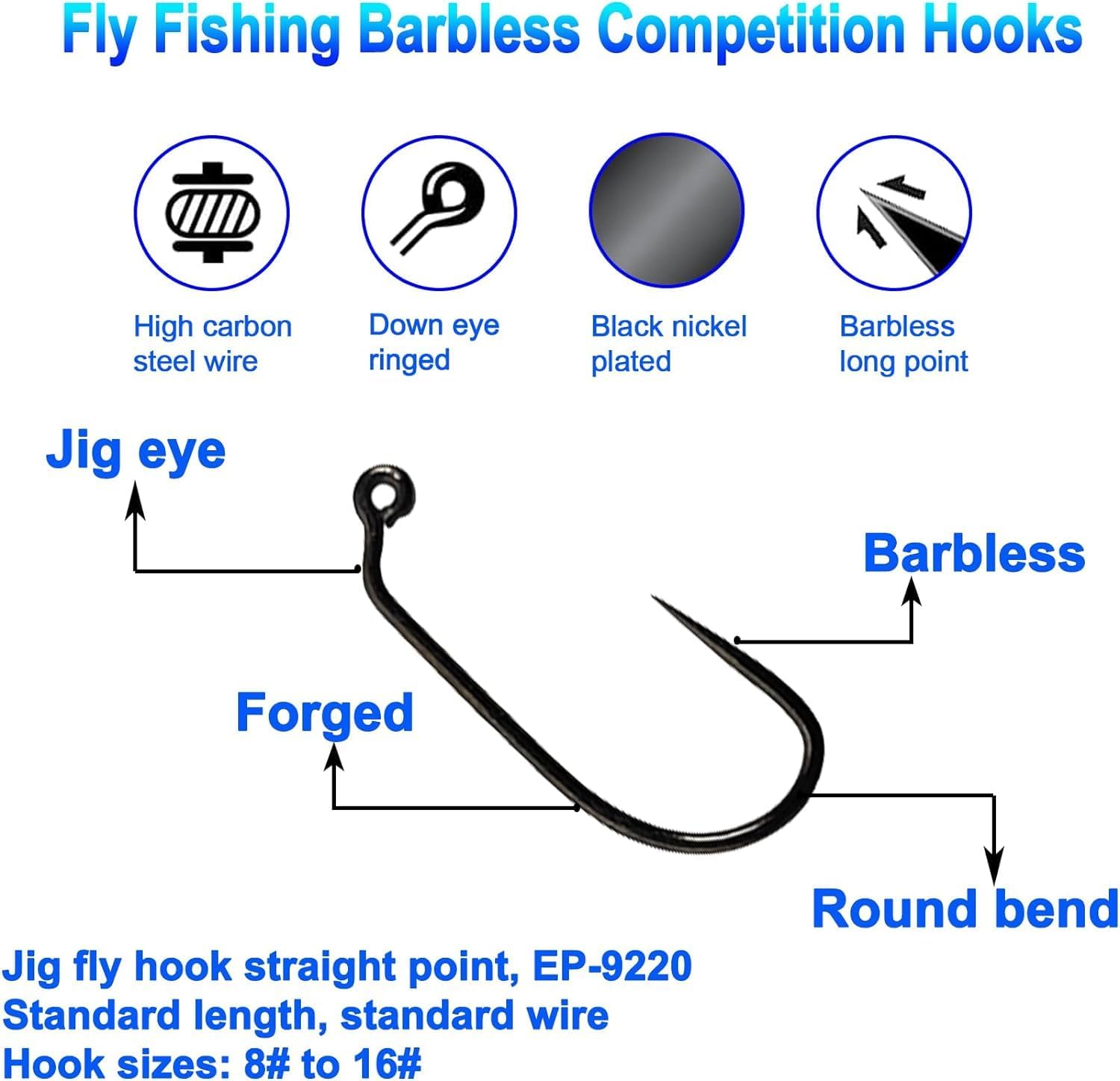 Aventik Eupheng 100PCS Competi - Fishing Hook Barbless 리뷰 및 가격