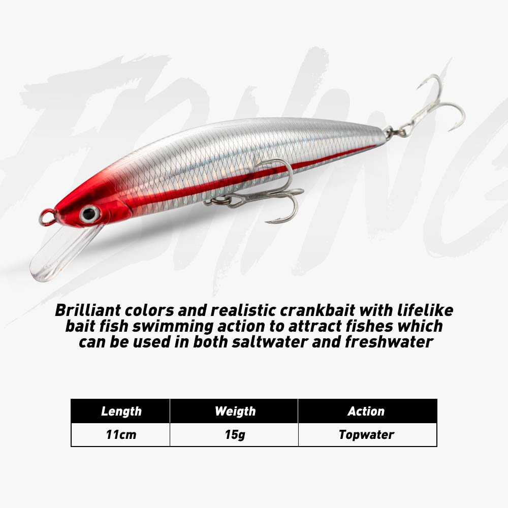 Fishing Lure Sinking Minnow 13 - Fishing Hook Treble 리뷰 및 가격