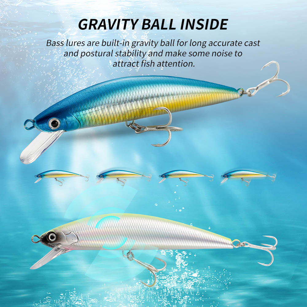 Fishing Lure Sinking Minnow 13 - Fishing Hook Treble 리뷰 및 가격