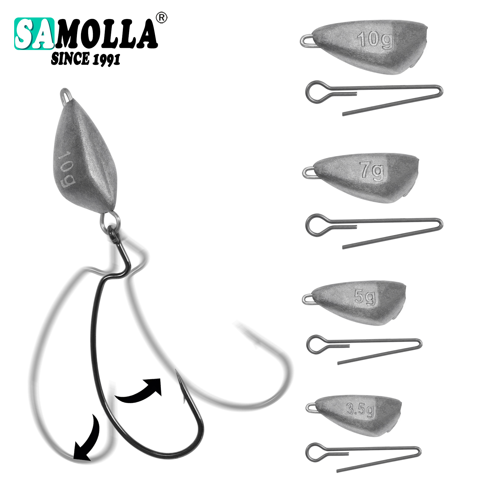 SAMOLLA 5pcs Jig Head Fishing  - Fishing Hook Jig 리뷰 및 가격