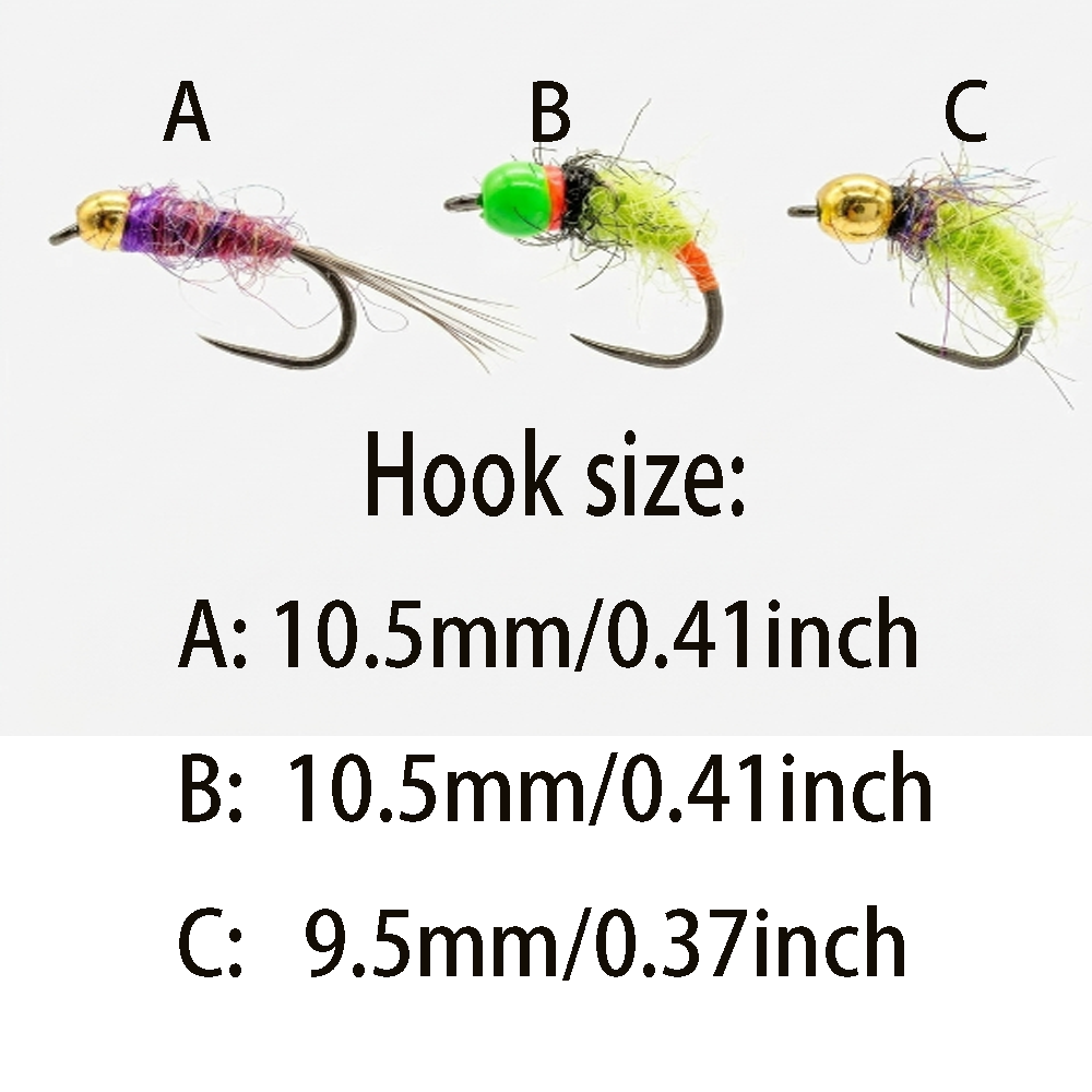 6/12Pcs Mixed Wet Nymph Fly Fi - Fishing Hook Assortment 리뷰 및 가격