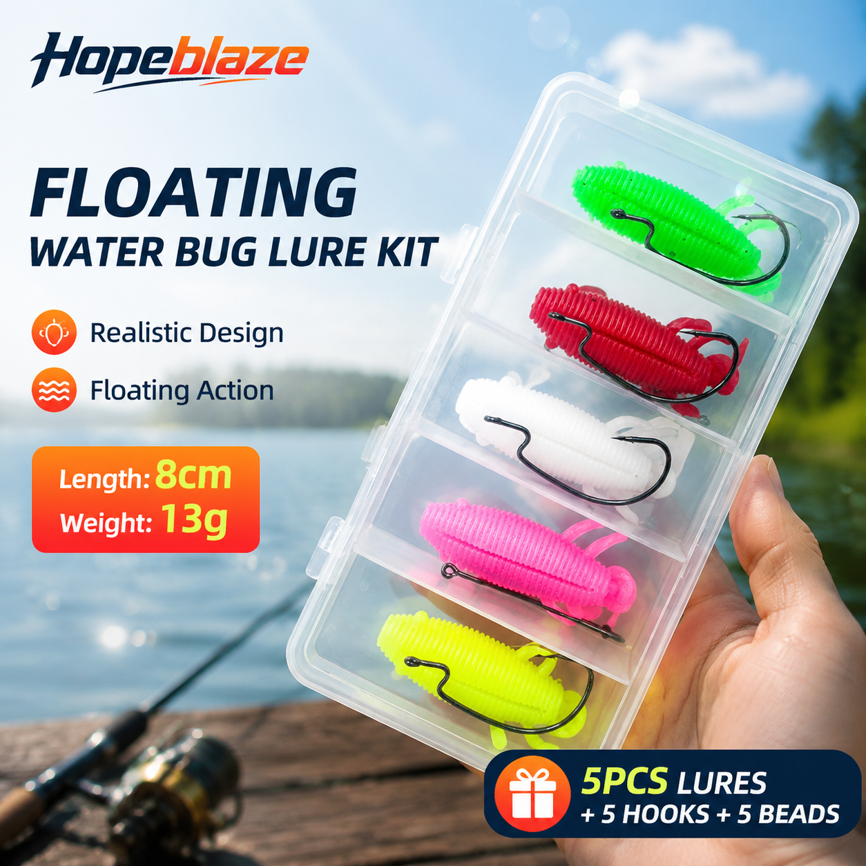 5pcs Floating Soft Frog Lure T - Fishing Hook Weedless 리뷰 및 가격