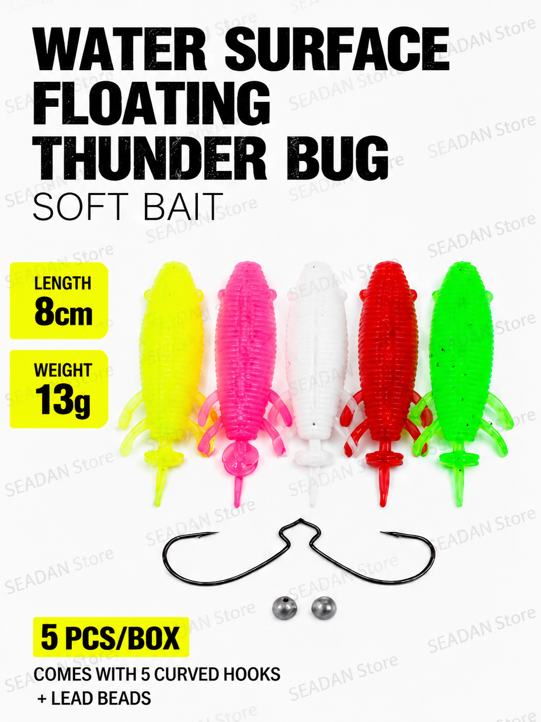 5pcs Floating Soft Frog Lure T - Fishing Hook Weedless 리뷰 및 가격