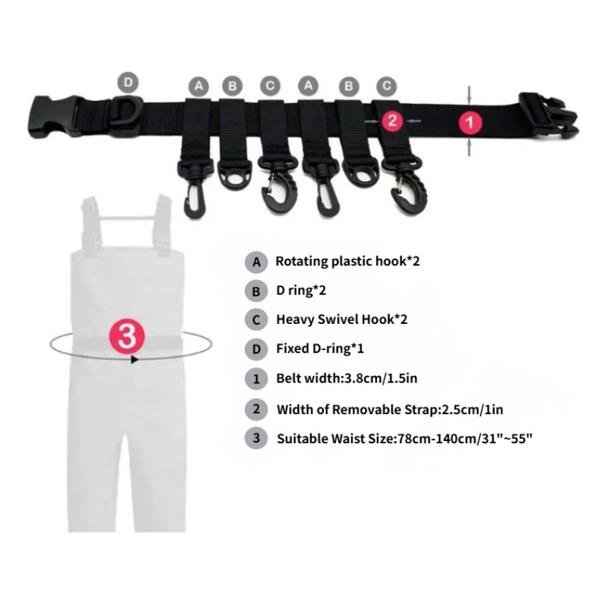 1Pcs Adjustable Wading Belts F - Fishing Hook Sharpener 리뷰 및 가격