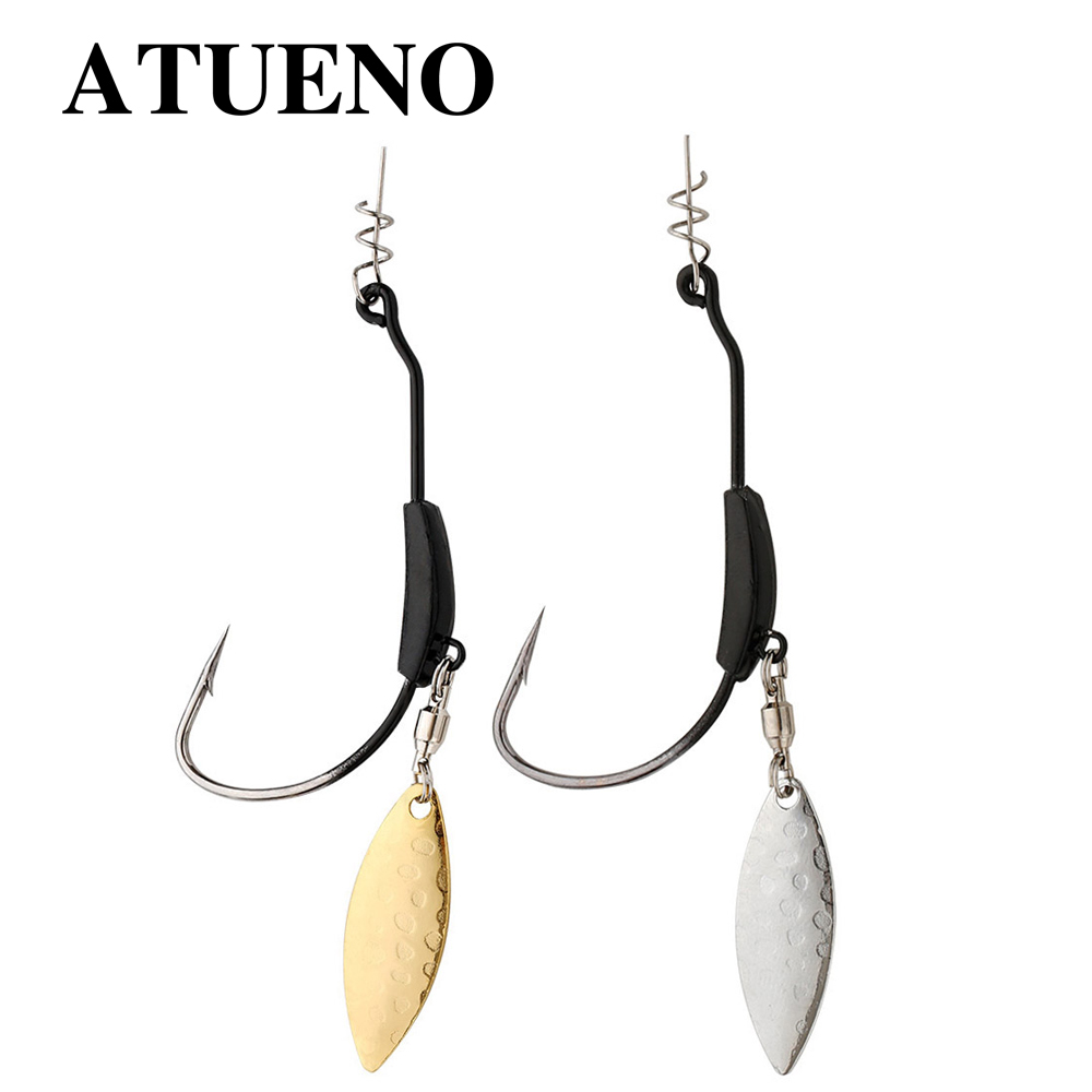 ATUENO 4pcs Offset Fishing Hoo - Fishing Hook Offset 리뷰 및 가격