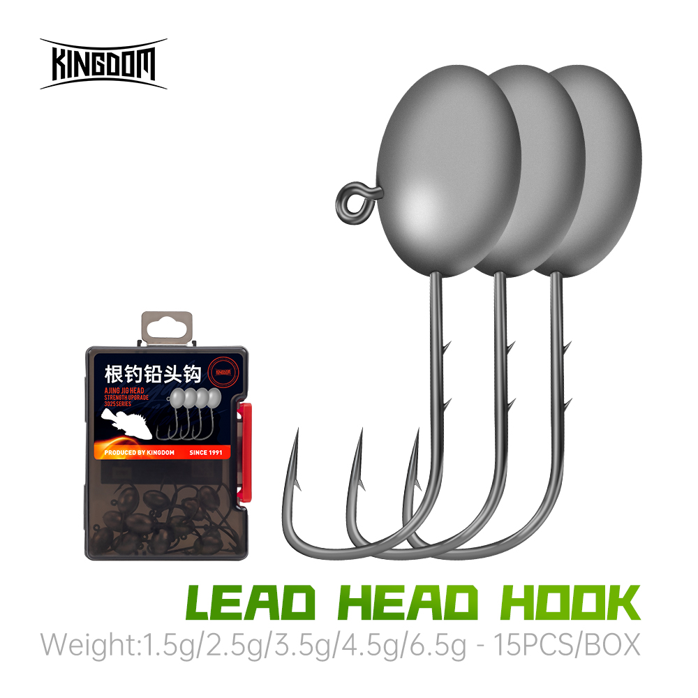 Kingdom 15pcs Lead Head Hook F - Fishing Hook Assortment 리뷰 및 가격