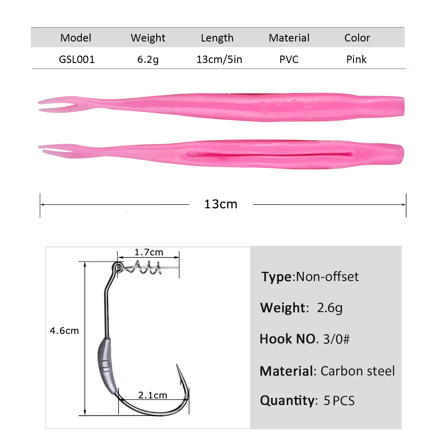 Goture 5pcs Weedless Split Tai - Fishing Hook Weedless 리뷰 및 가격