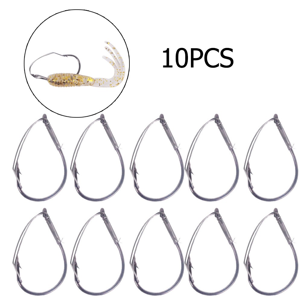 10Pcs/Box High Carbon Steel Wa - Fishing Hook Weedless 리뷰 및 가격