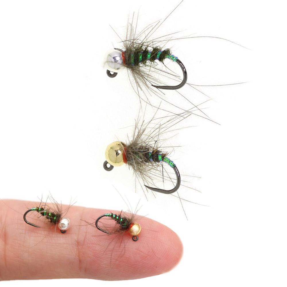 4pcs #16 Tungsten Beadhead CDC - Fishing Hook Barbless 리뷰 및 가격