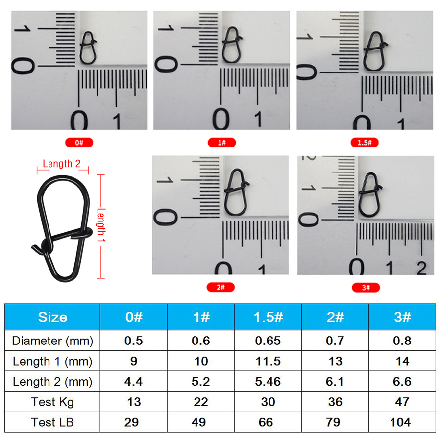 50Pcs Crankbait Snaps Stainles - Fishing Hook Stainless Steel 리뷰 및 가격