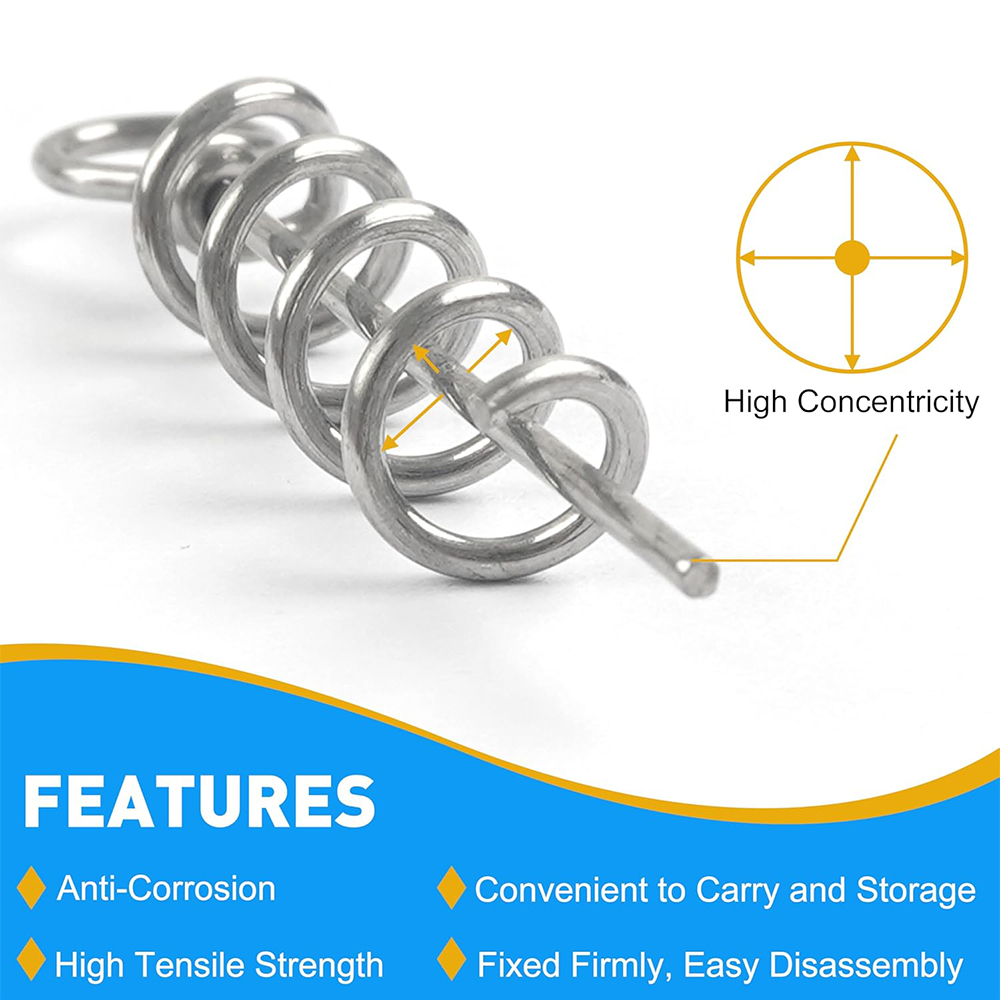 50Pcs Spring Twist Lock Fishin - Fishing Hook Box 리뷰 및 가격