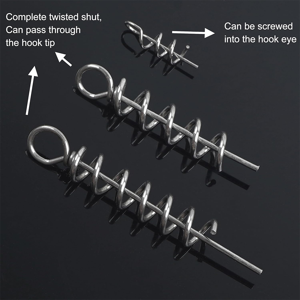 50Pcs Spring Twist Lock Fishin - Fishing Hook Box 리뷰 및 가격