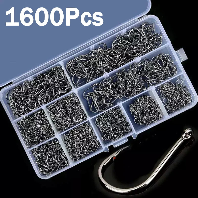50-1600Pcs/BoxFishing Hooks Ca - Fishing Hook Assortment 리뷰 및 가격