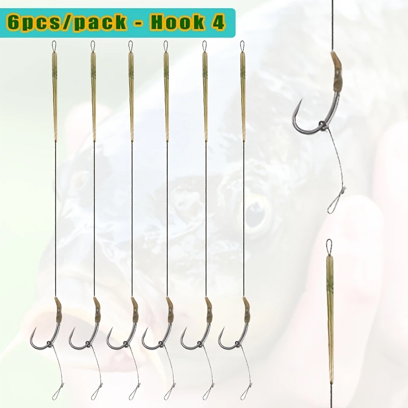 6pcs Ready Made Blow Back Hair - Fishing Hook Size 리뷰 및 가격