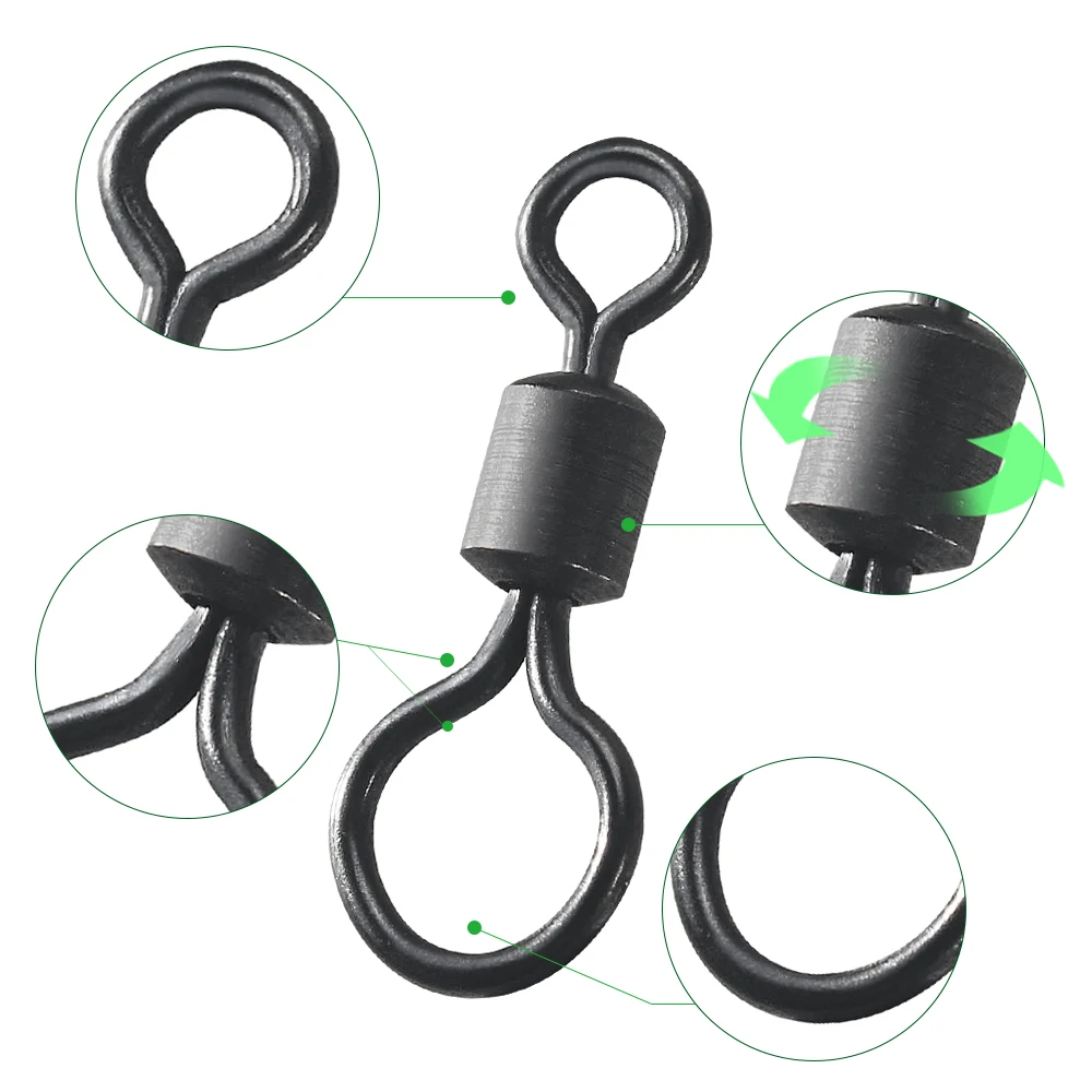 100pcs Carp Fishing Swivel Big - Fishing Hook Size 리뷰 및 가격