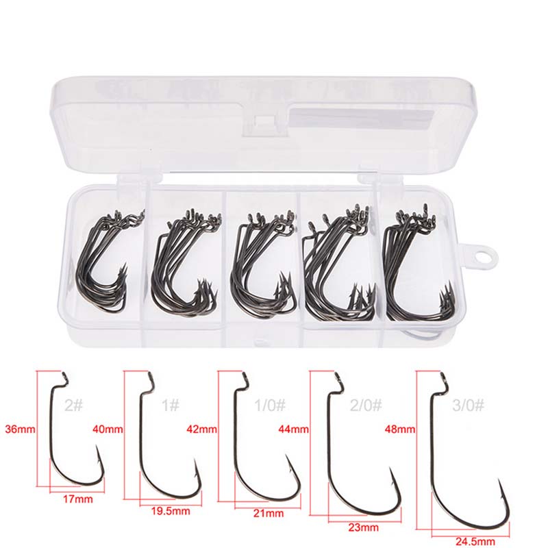 50Pcs/Box High Carbon Steel Fi - Fishing Hook Jig 리뷰 및 가격
