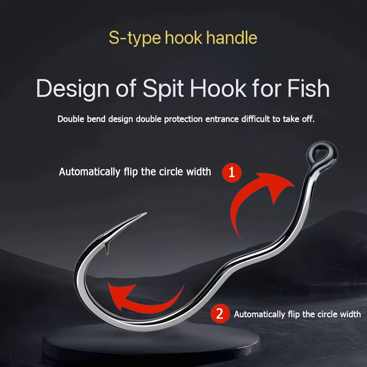 50 Pcs Durable Automatic Flip  - Fishing Hook Assortment 리뷰 및 가격