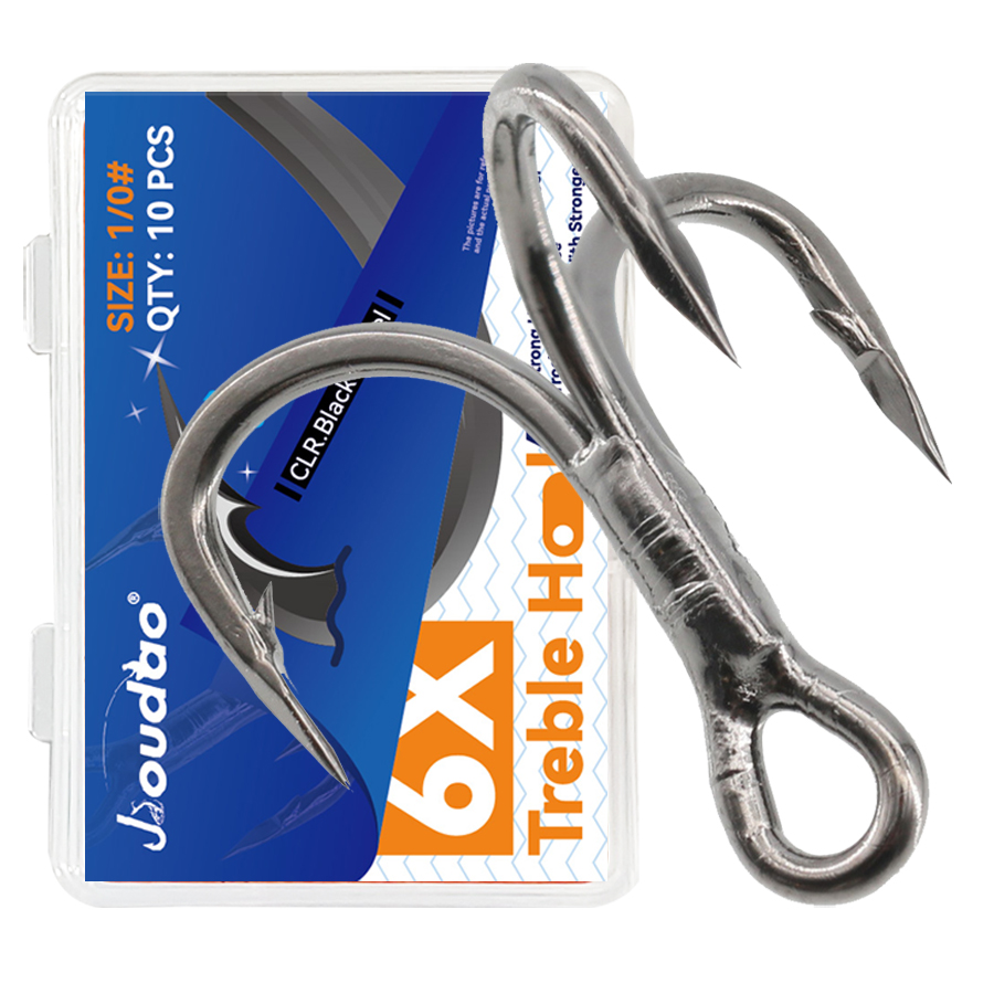 6X Fishing Treble Hooks Black  - Fishing Hook Assortment 리뷰 및 가격