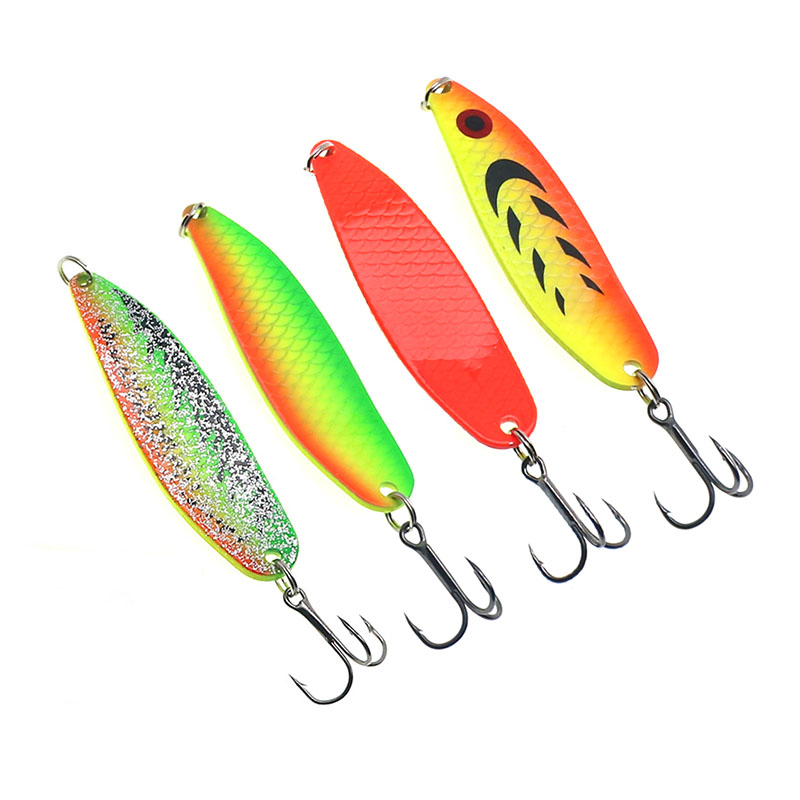 Fishing Lure Metal Spoons Hard - Fishing Hook Treble 리뷰 및 가격