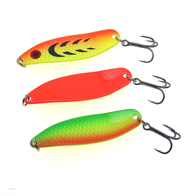 Fishing Lure Metal Spoons Hard - Fishing Hook Treble 리뷰 및 가격