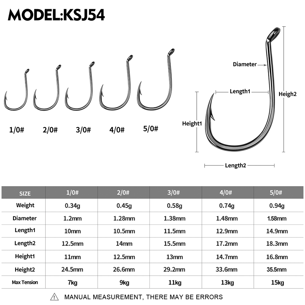 KATYUSHA  100PCS J Hooks 1/0-2 - Fishing Hook Barbless 리뷰 및 가격